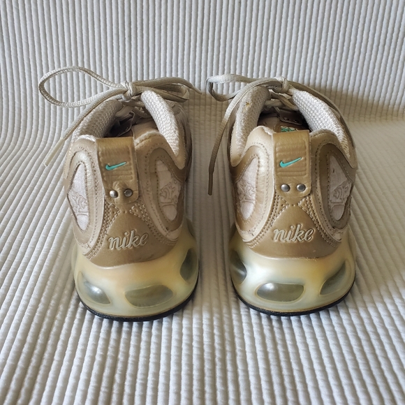 Nike Air Max 180 + Running Shoes 315941-121 Women's Size 7.5 Beige Gold Floral - Picture 4 of 13